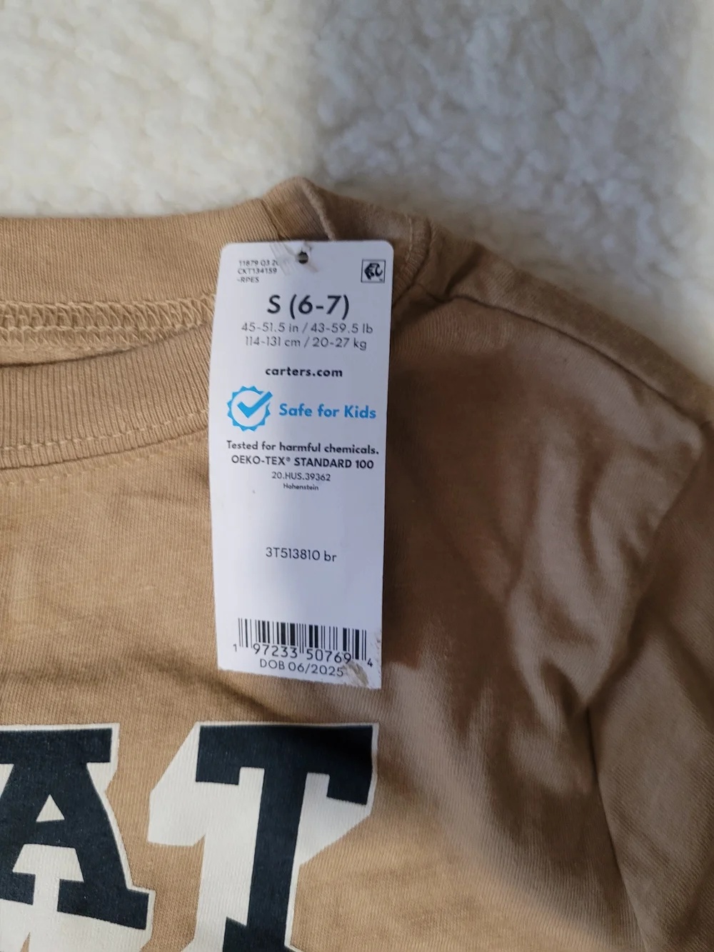 Carters classic tan